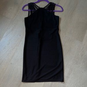 Black sleeveless dress